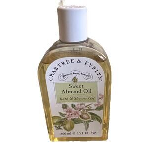 Crabtree & Evelyn 1995 Sweet Almond Oil Bath & Shower Gel Wash 10.1 Oz